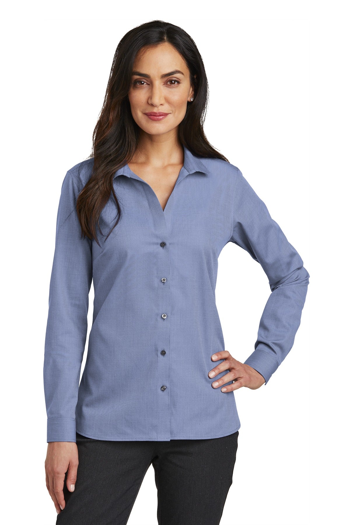 Red House Ladies Nailhead Non-Iron Shirt. RH470