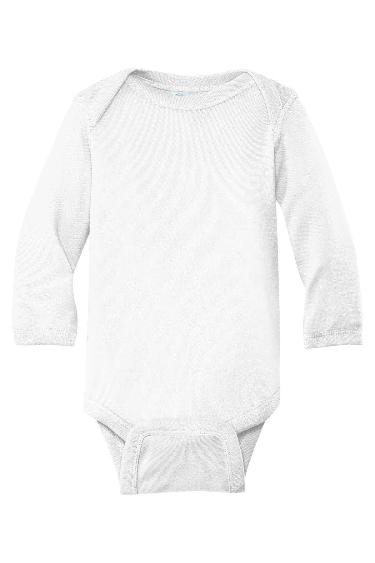 Rabbit Skins™ Infant Long Sleeve Baby Rib Bodysuit. RS4411
