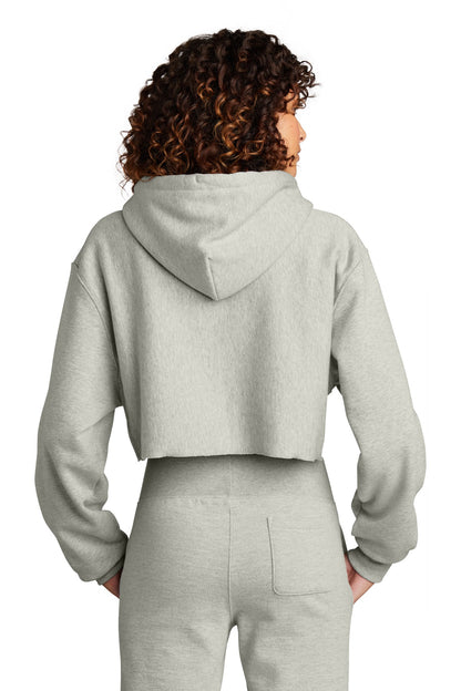 Champion Women's Reverse Weave Cropped Cut-Off Hooded Sweatshirt RW01W
