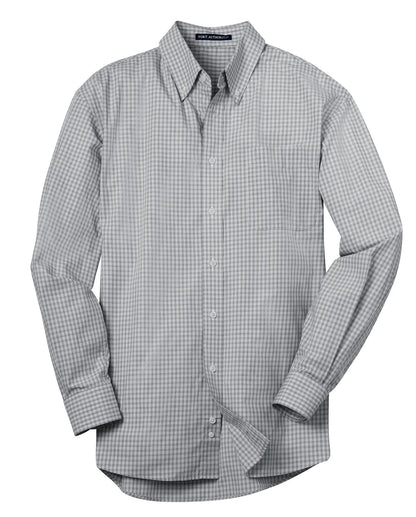 Port Authority Plaid Pattern Easy Care Shirt. S639