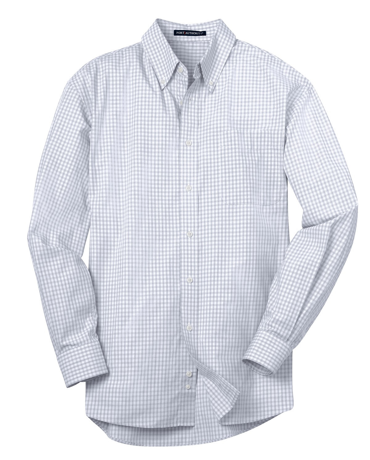 Port Authority Plaid Pattern Easy Care Shirt. S639