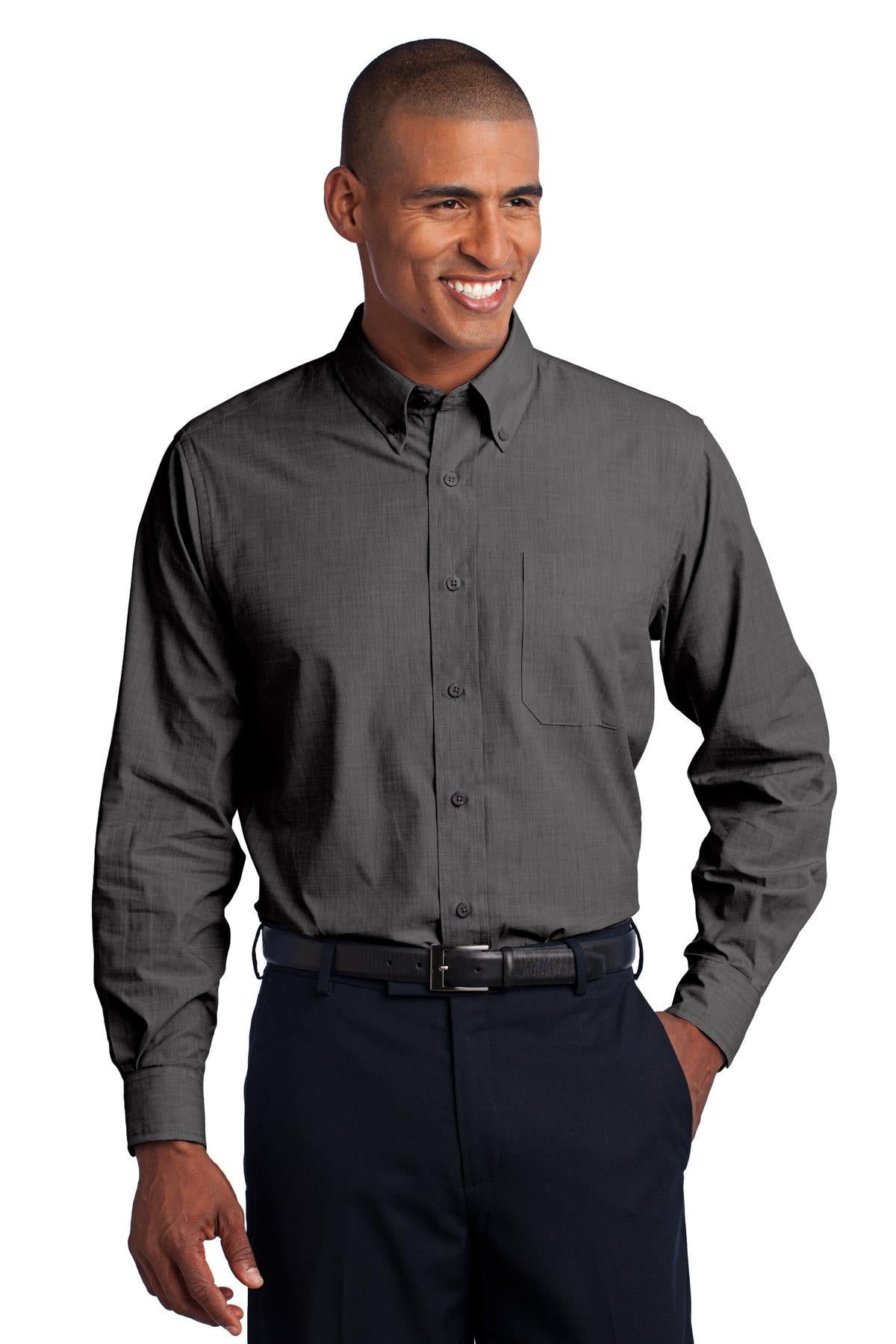 Port Authority Tall Crosshatch Easy Care Shirt. TLS640