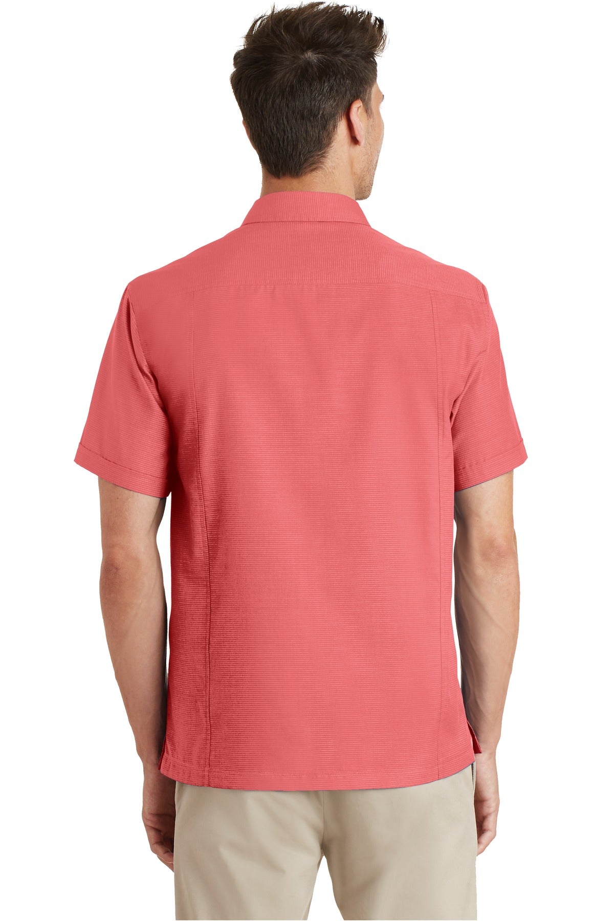 Port Authority Textured Camp Shirt. S662