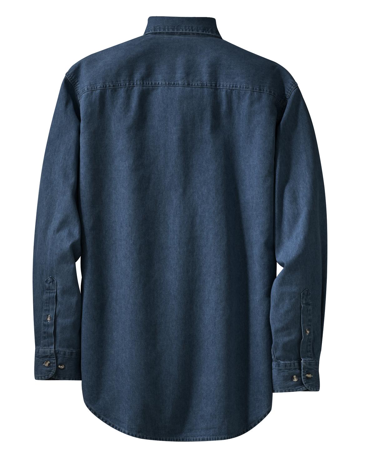 Port & Company - Long Sleeve Value Denim Shirt. SP10