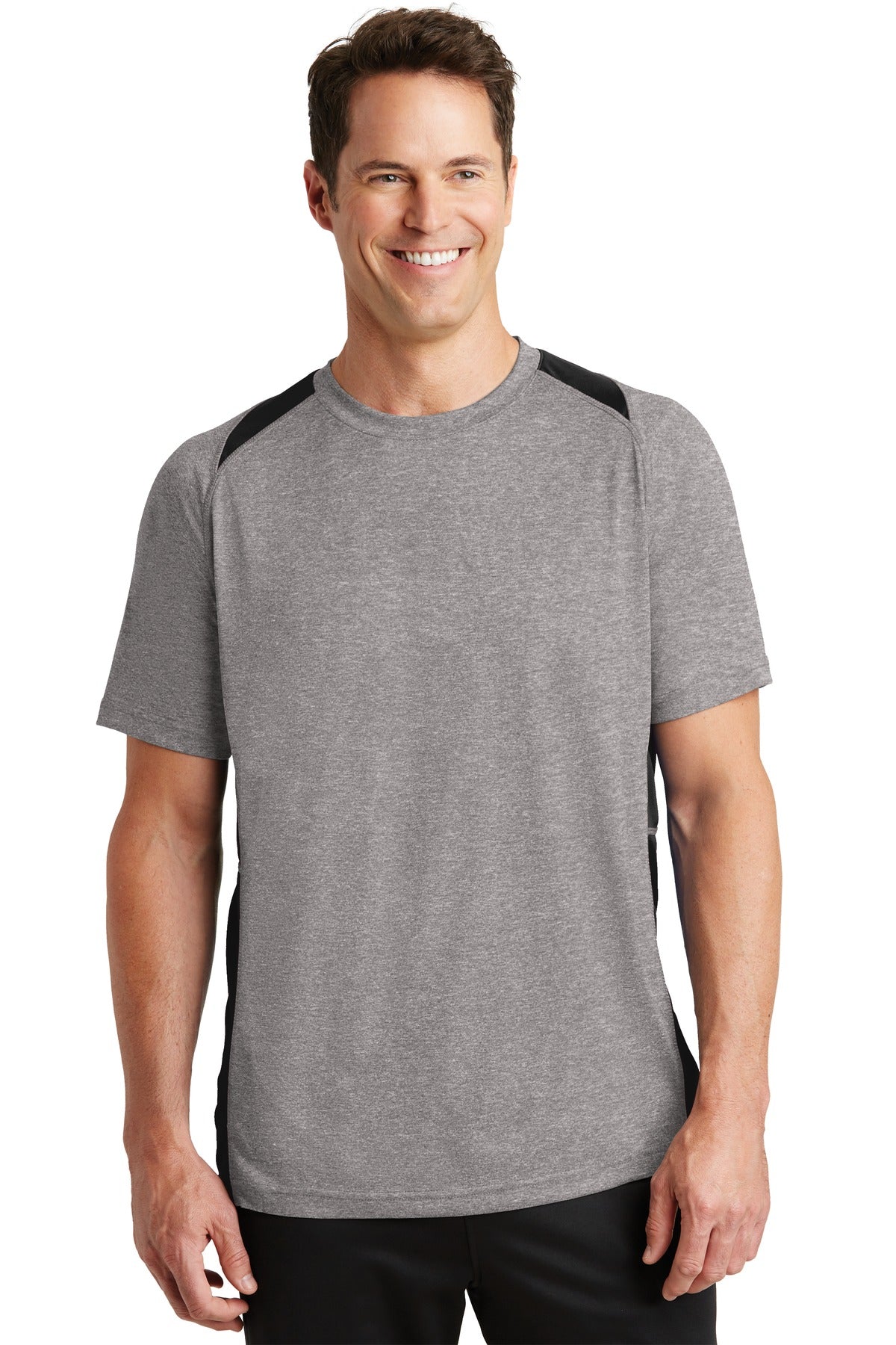 Sport-Tek Heather Colorblock Contender™ Tee. ST361