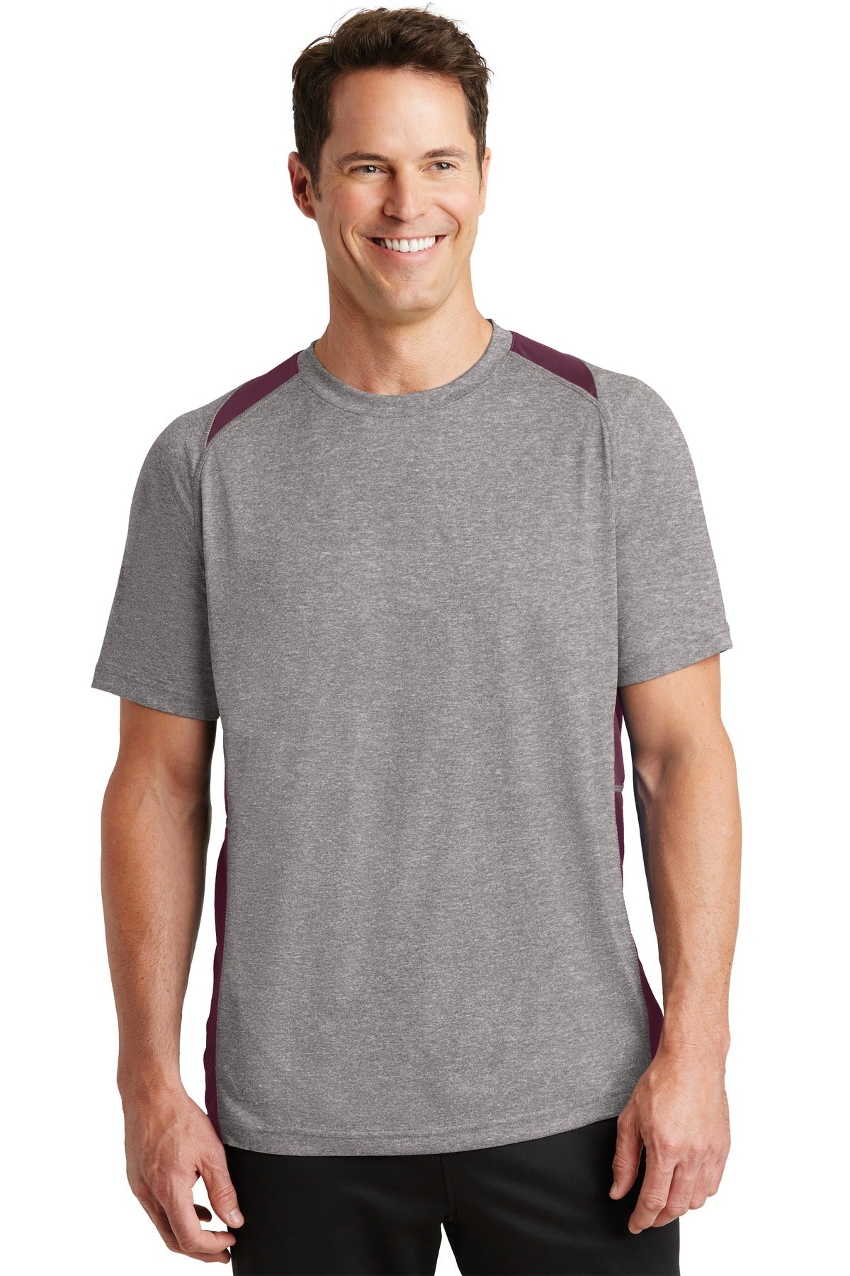 Sport-Tek Heather Colorblock Contender™ Tee. ST361