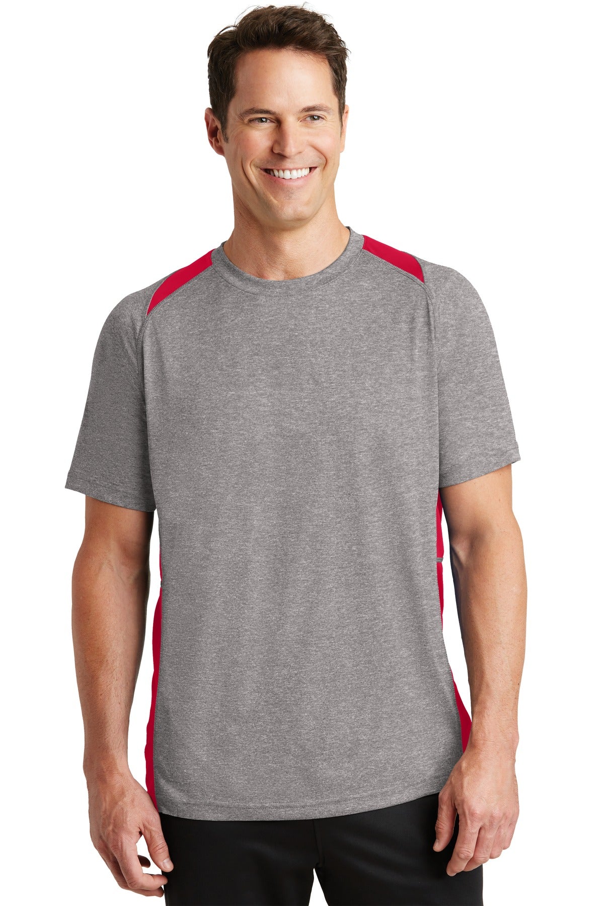 Sport-Tek Heather Colorblock Contender™ Tee. ST361