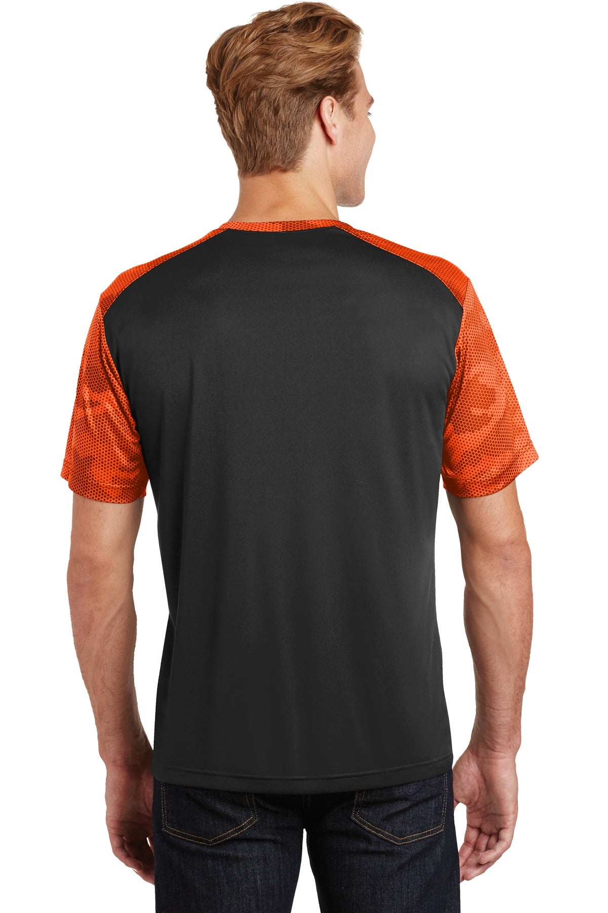 Sport-Tek CamoHex Colorblock Tee. ST371
