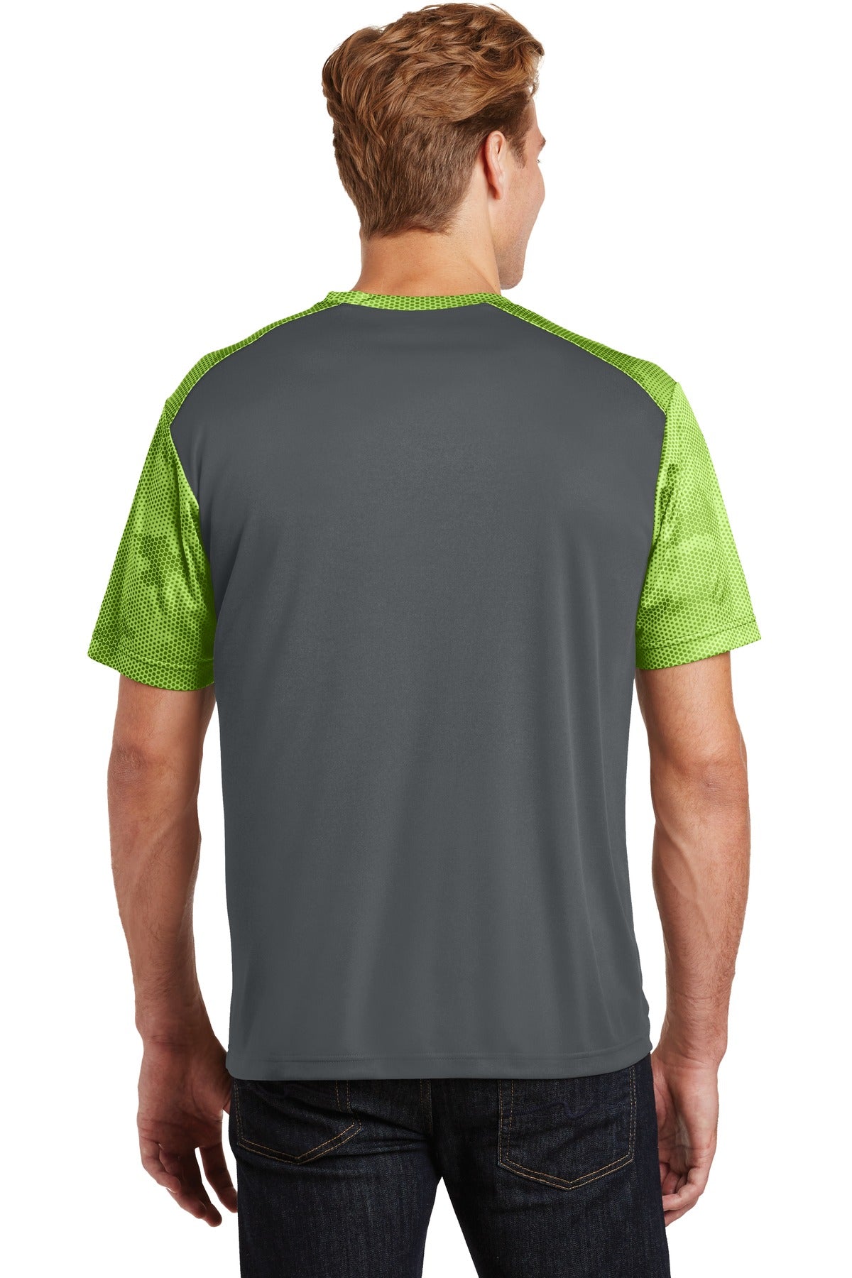 Sport-Tek CamoHex Colorblock Tee. ST371