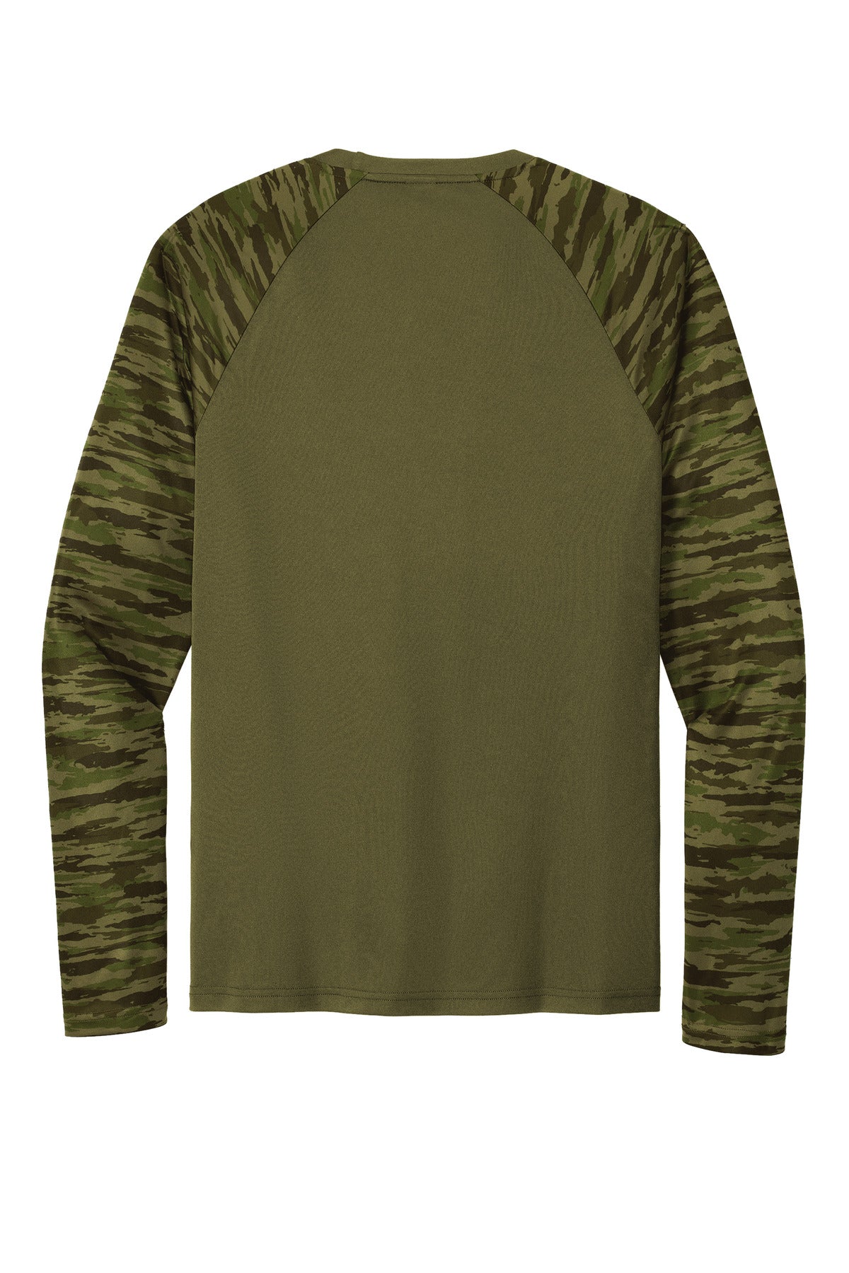 Sport-Tek Drift Camo Colorblock Long Sleeve Tee ST376LS