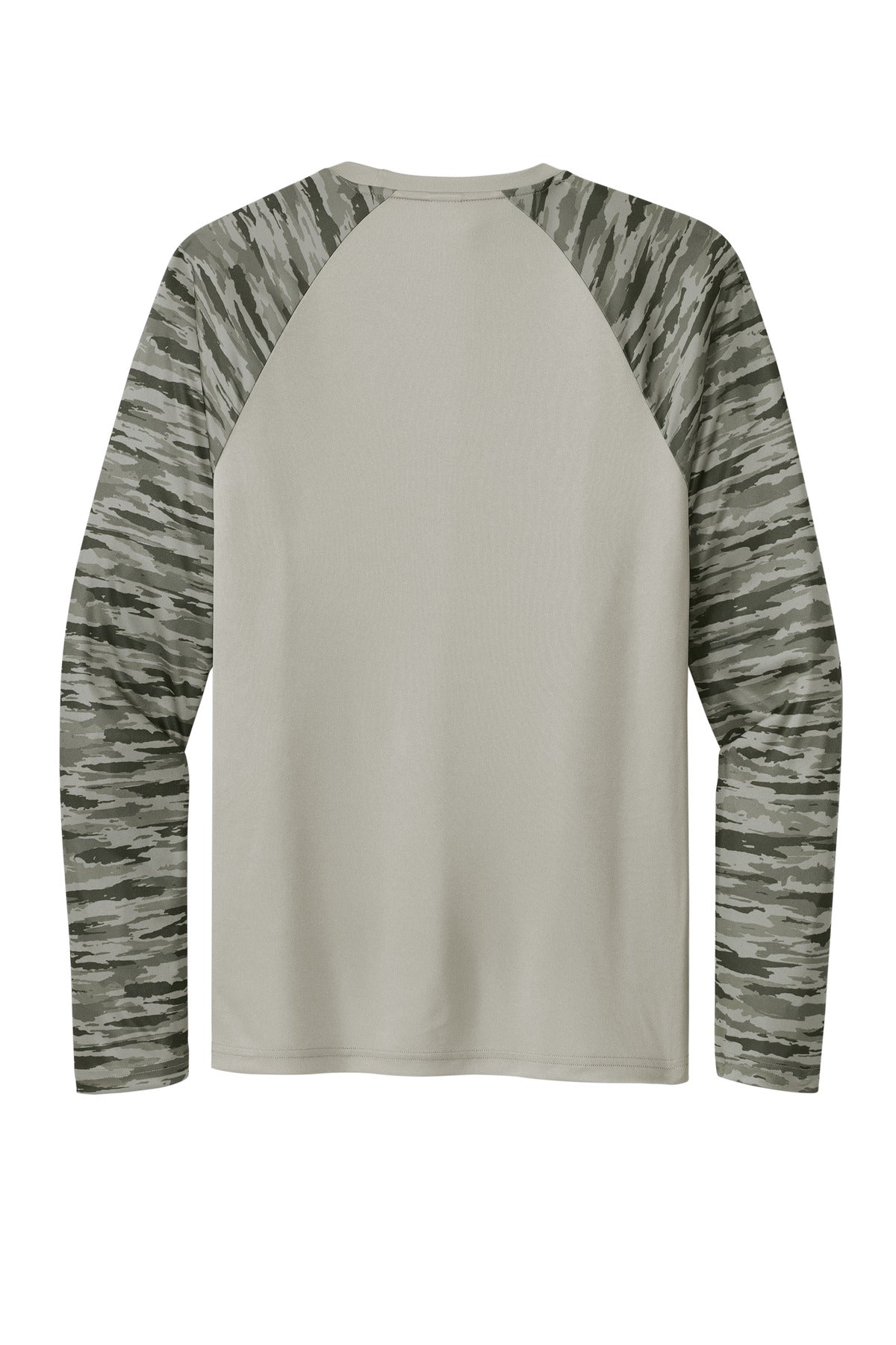 Sport-Tek Drift Camo Colorblock Long Sleeve Tee ST376LS