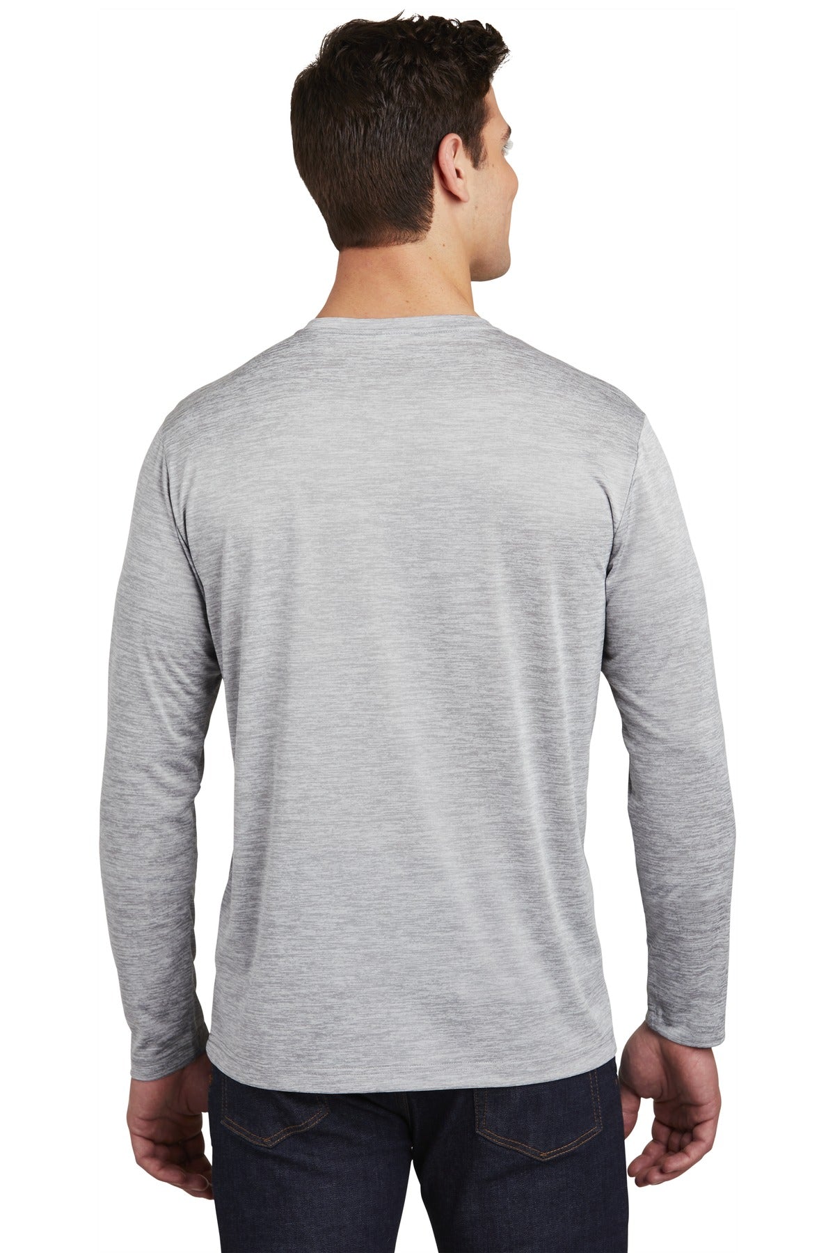 Sport-Tek PosiCharge Long Sleeve Electric Heather Tee. ST390LS