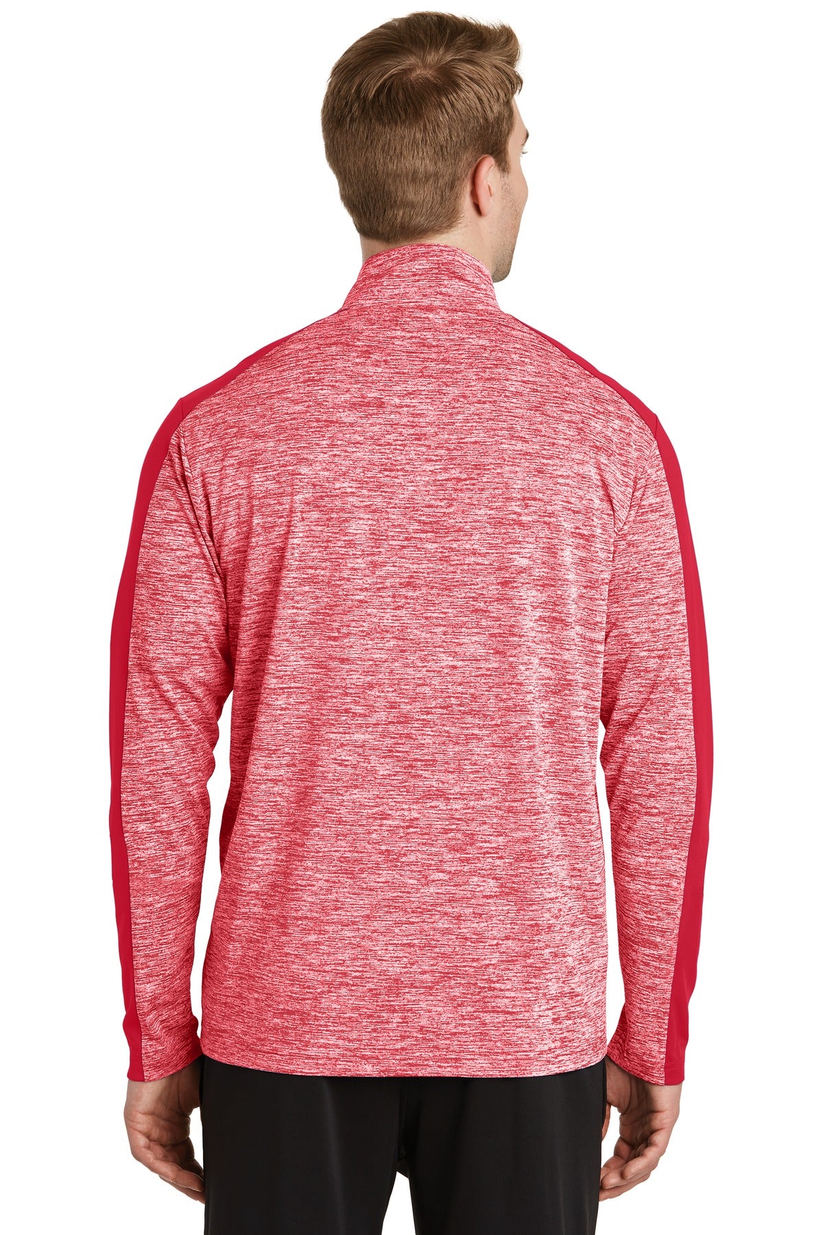 Sport-Tek PosiCharge Electric Heather Colorblock 1/4-Zip Pullover. ST397
