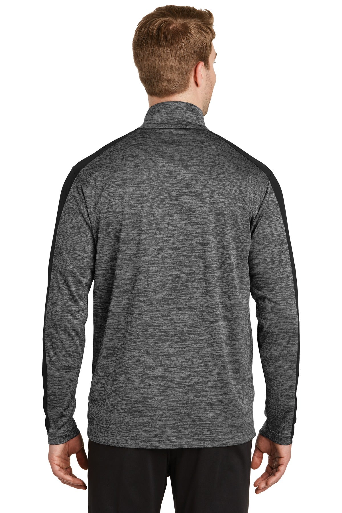 Sport-Tek PosiCharge Electric Heather Colorblock 1/4-Zip Pullover. ST397