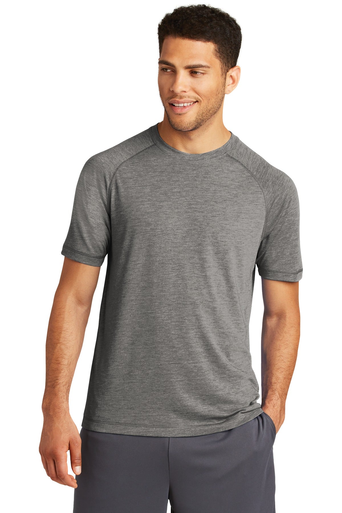 Sport-Tek PosiCharge Tri-Blend Wicking Raglan Tee. ST400