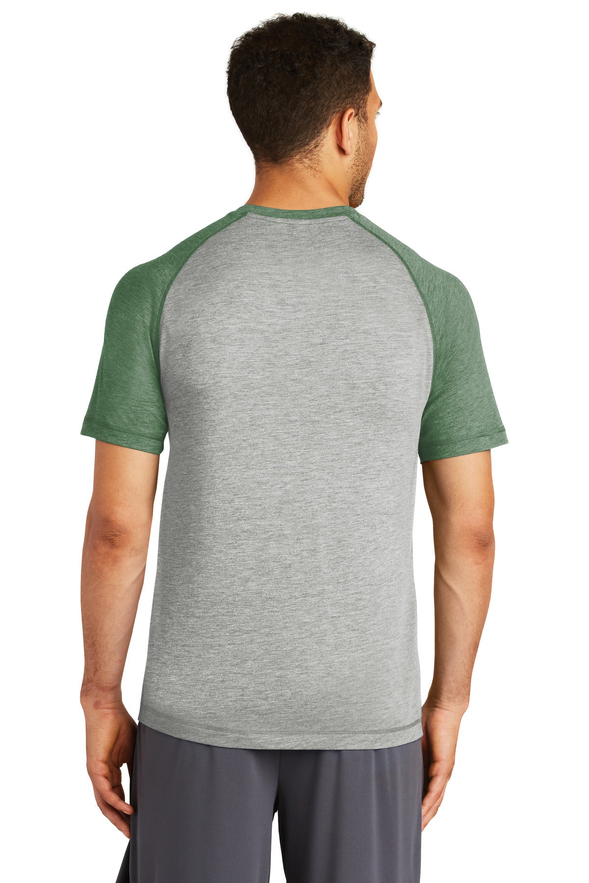 Sport-Tek PosiCharge Tri-Blend Wicking Raglan Tee. ST400