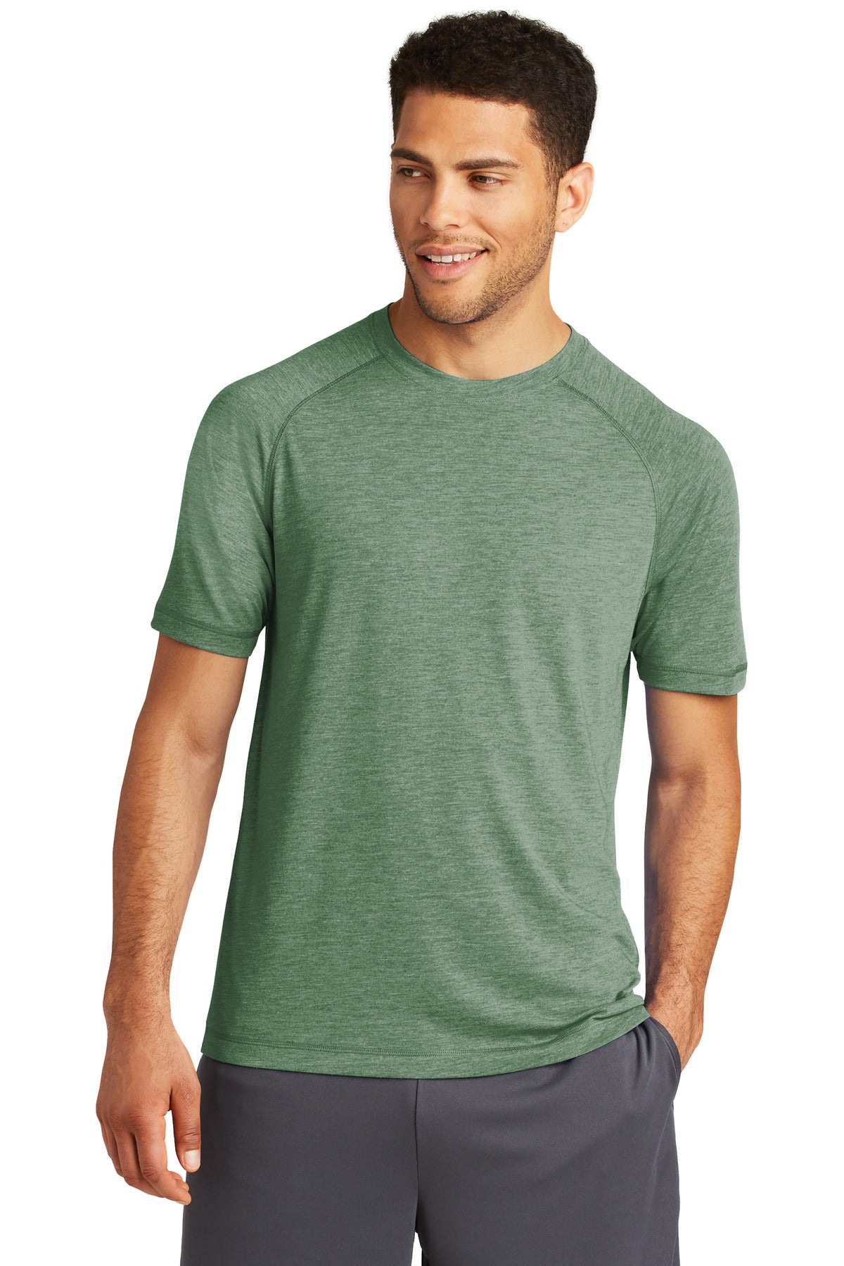 Sport-Tek PosiCharge Tri-Blend Wicking Raglan Tee. ST400