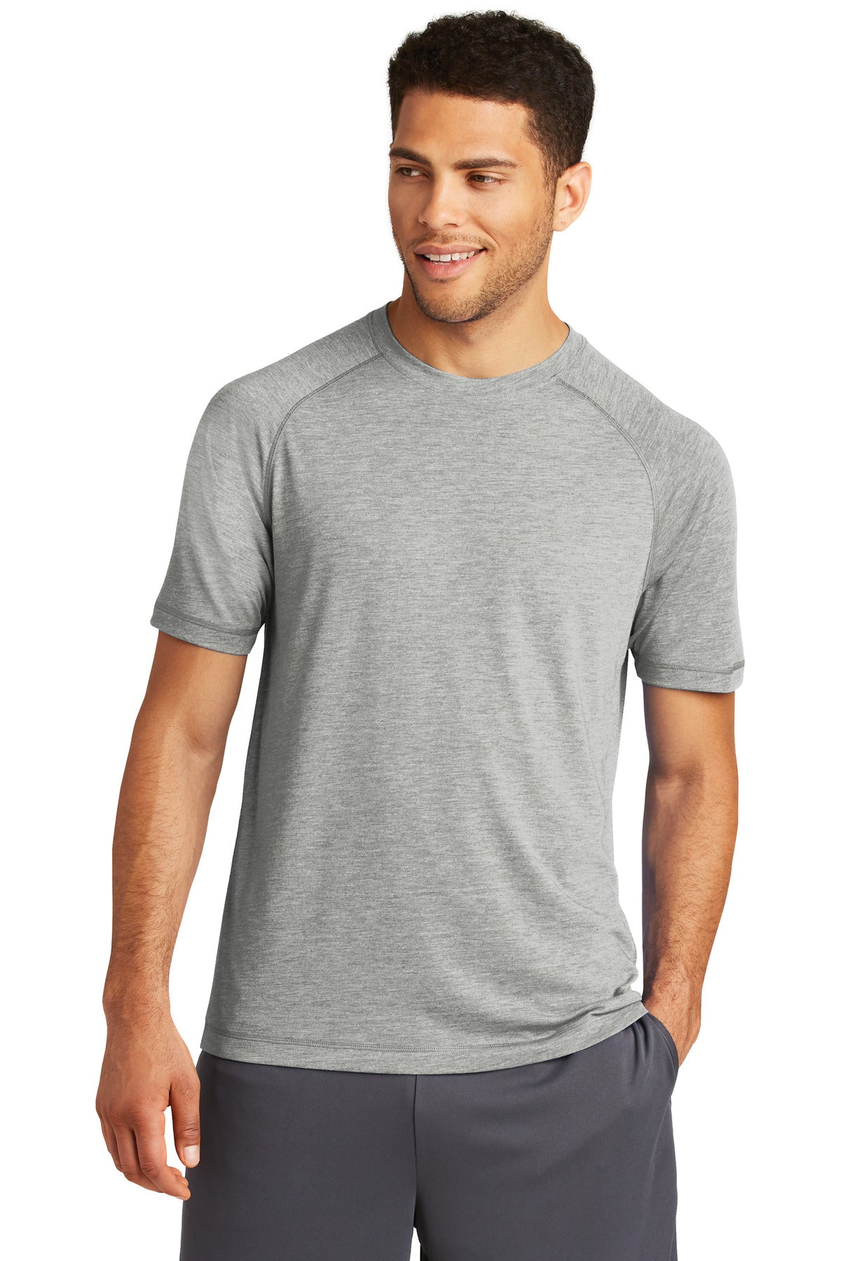 Sport-Tek PosiCharge Tri-Blend Wicking Raglan Tee. ST400