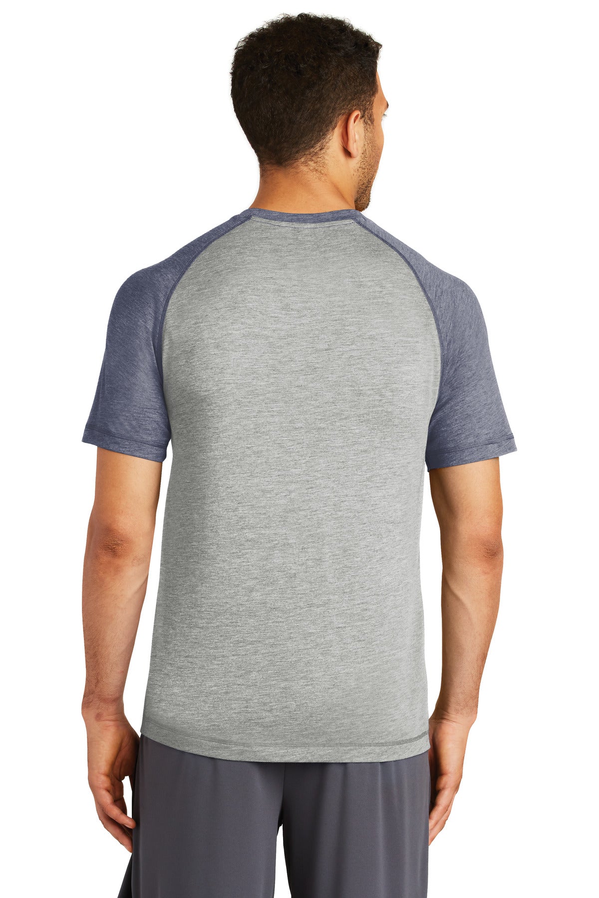 Sport-Tek PosiCharge Tri-Blend Wicking Raglan Tee. ST400