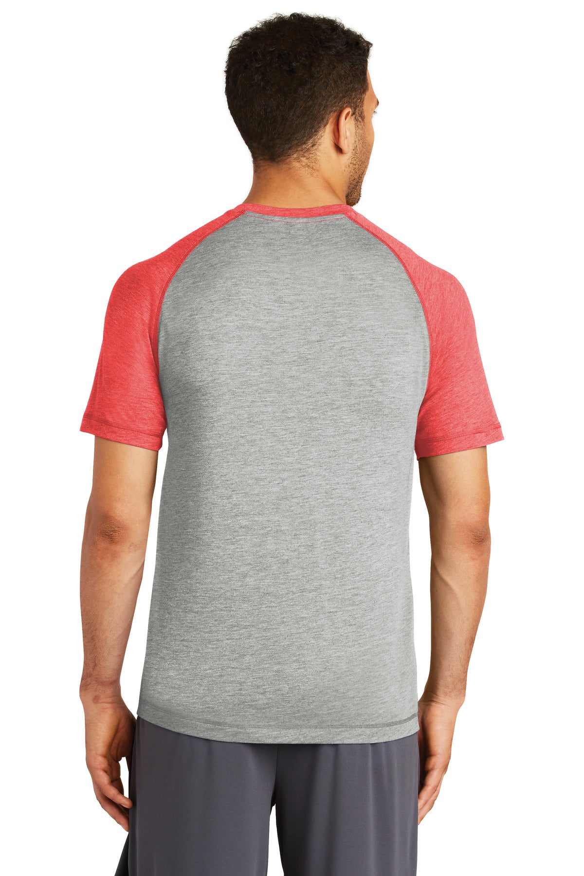 Sport-Tek PosiCharge Tri-Blend Wicking Raglan Tee. ST400