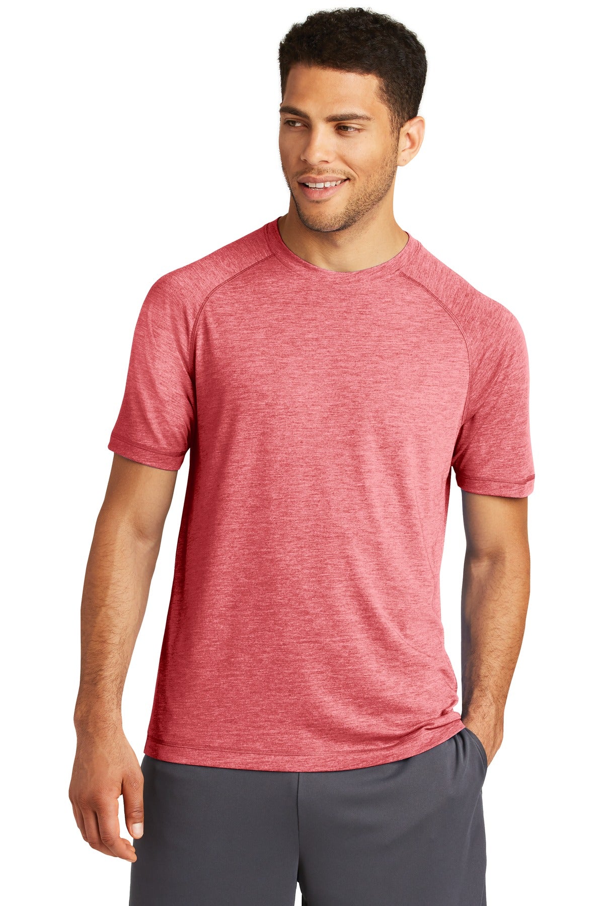 Sport-Tek PosiCharge Tri-Blend Wicking Raglan Tee. ST400