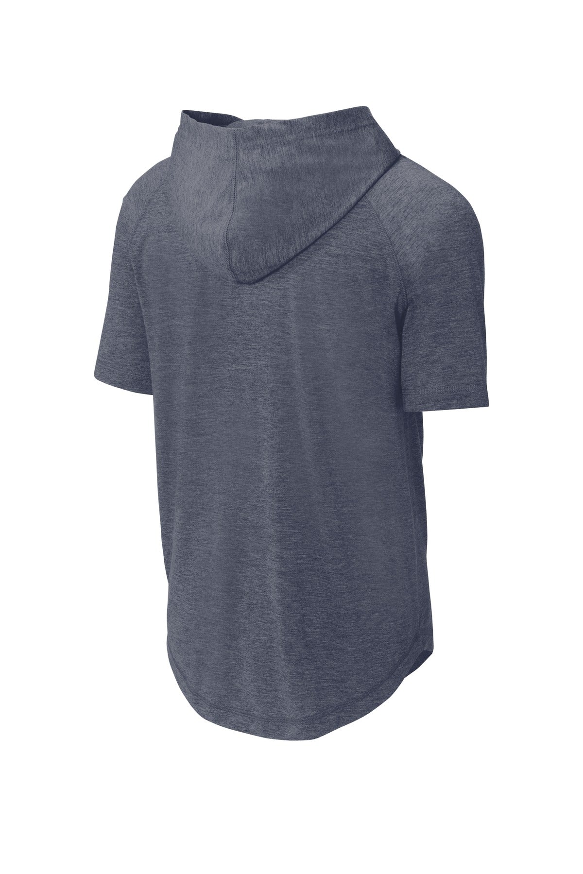 Sport-Tek PosiCharge Tri-Blend Wicking Short Sleeve Hoodie. ST404