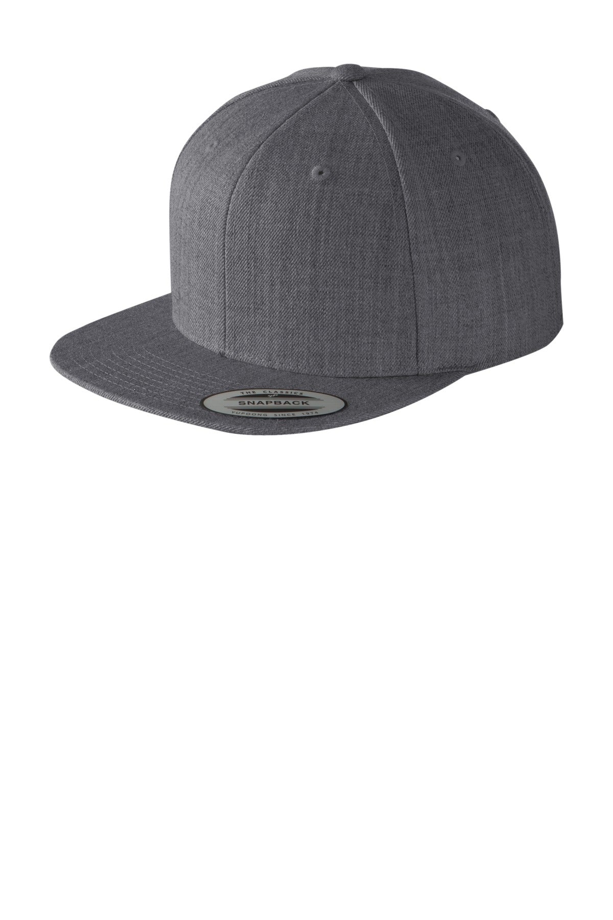 Sport-Tek Yupoong Flat Bill Snapback Cap. STC19