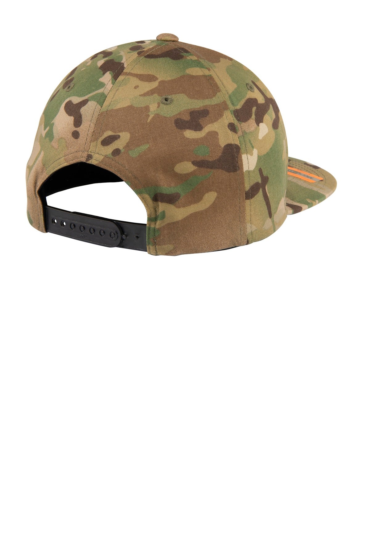 Sport-Tek Yupoong Flat Bill Snapback Cap. STC19