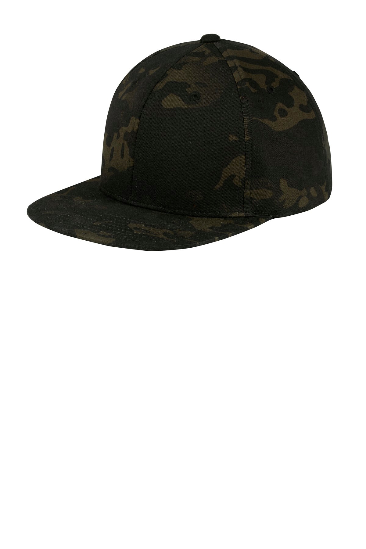 Sport-Tek Yupoong Flat Bill Snapback Cap. STC19