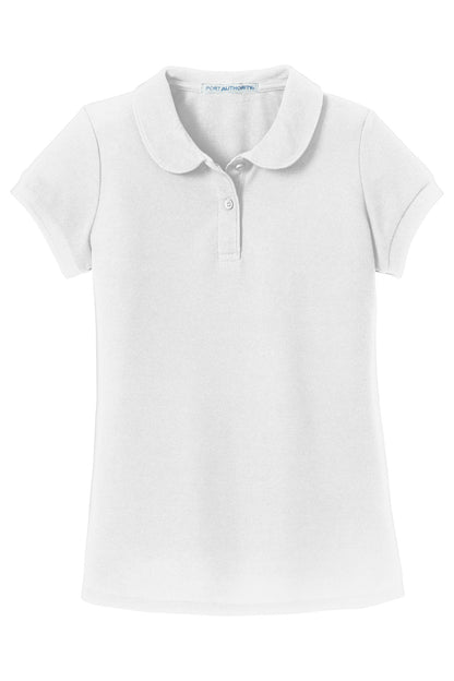 Port Authority Girls Silk Touch™ Peter Pan Collar Polo. YG503