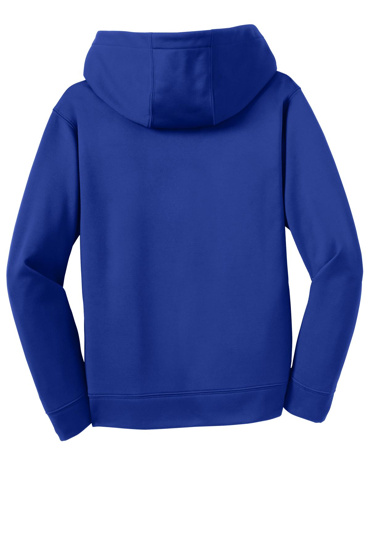 Sport-Tek Youth Sport-Wick Fleece Hooded Pullover. YST244