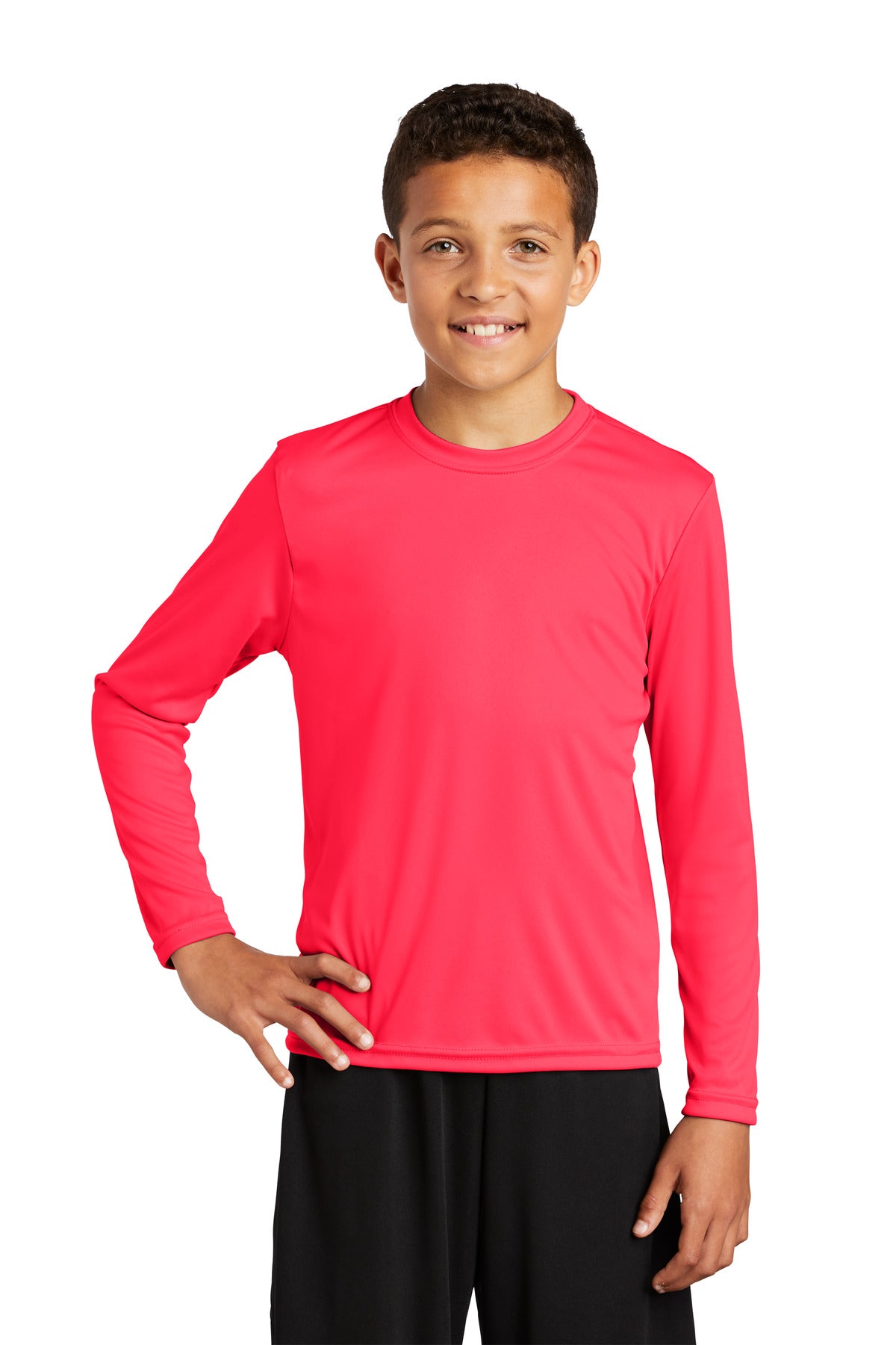 Sport-Tek Youth Long Sleeve PosiCharge Competitor™ Tee. YST350LS