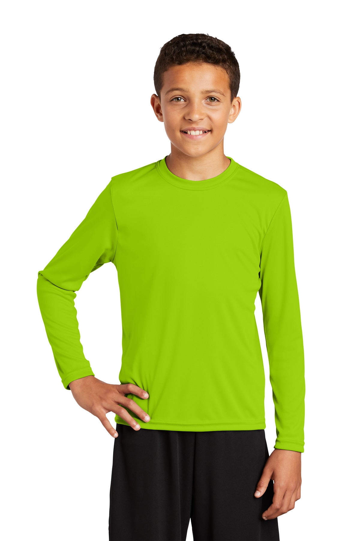 Sport-Tek Youth Long Sleeve PosiCharge Competitor™ Tee. YST350LS