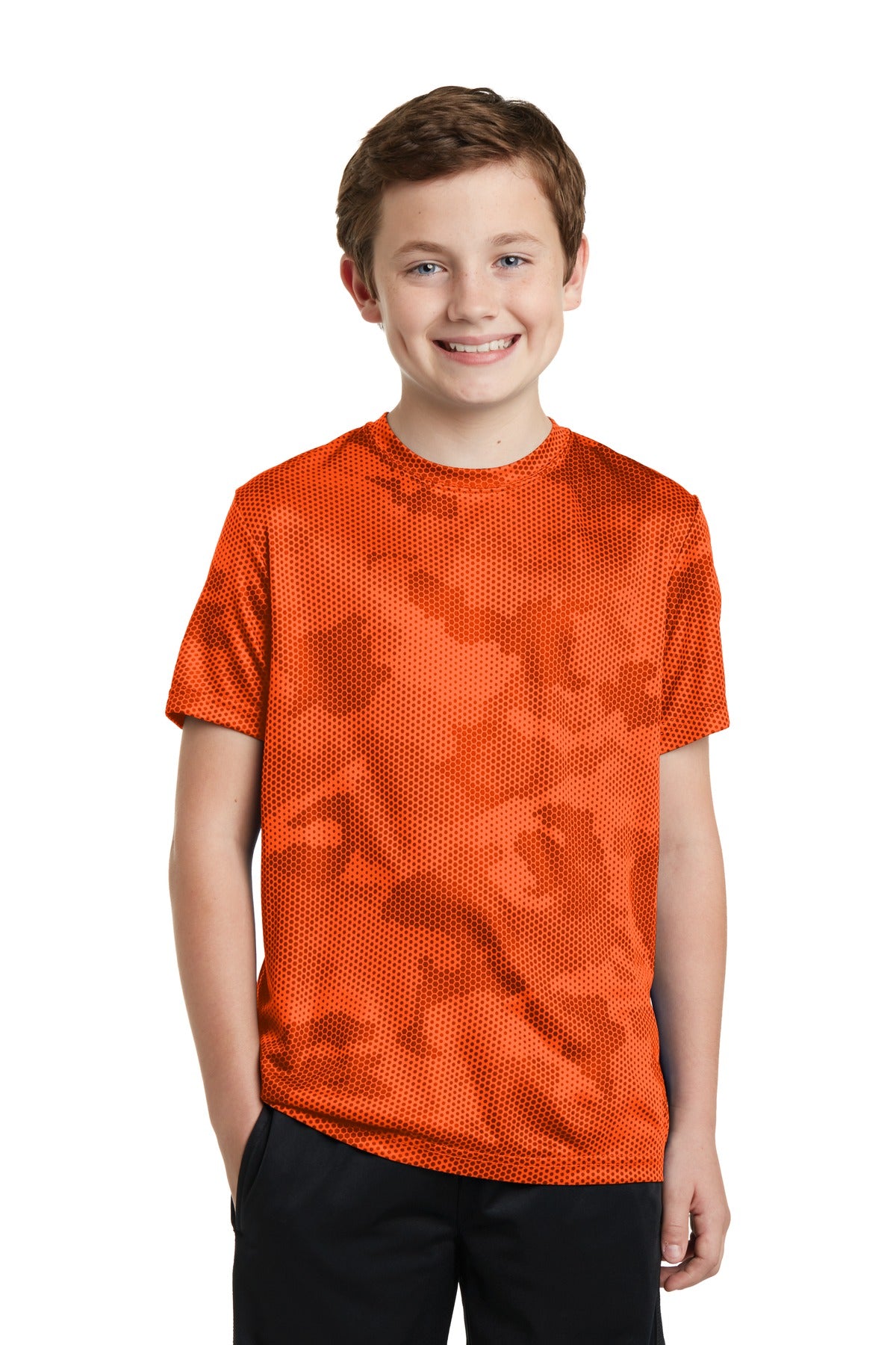 Sport-Tek Youth CamoHex Tee. YST370