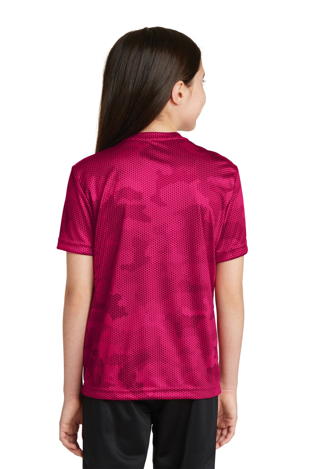 Sport-Tek Youth CamoHex Tee. YST370