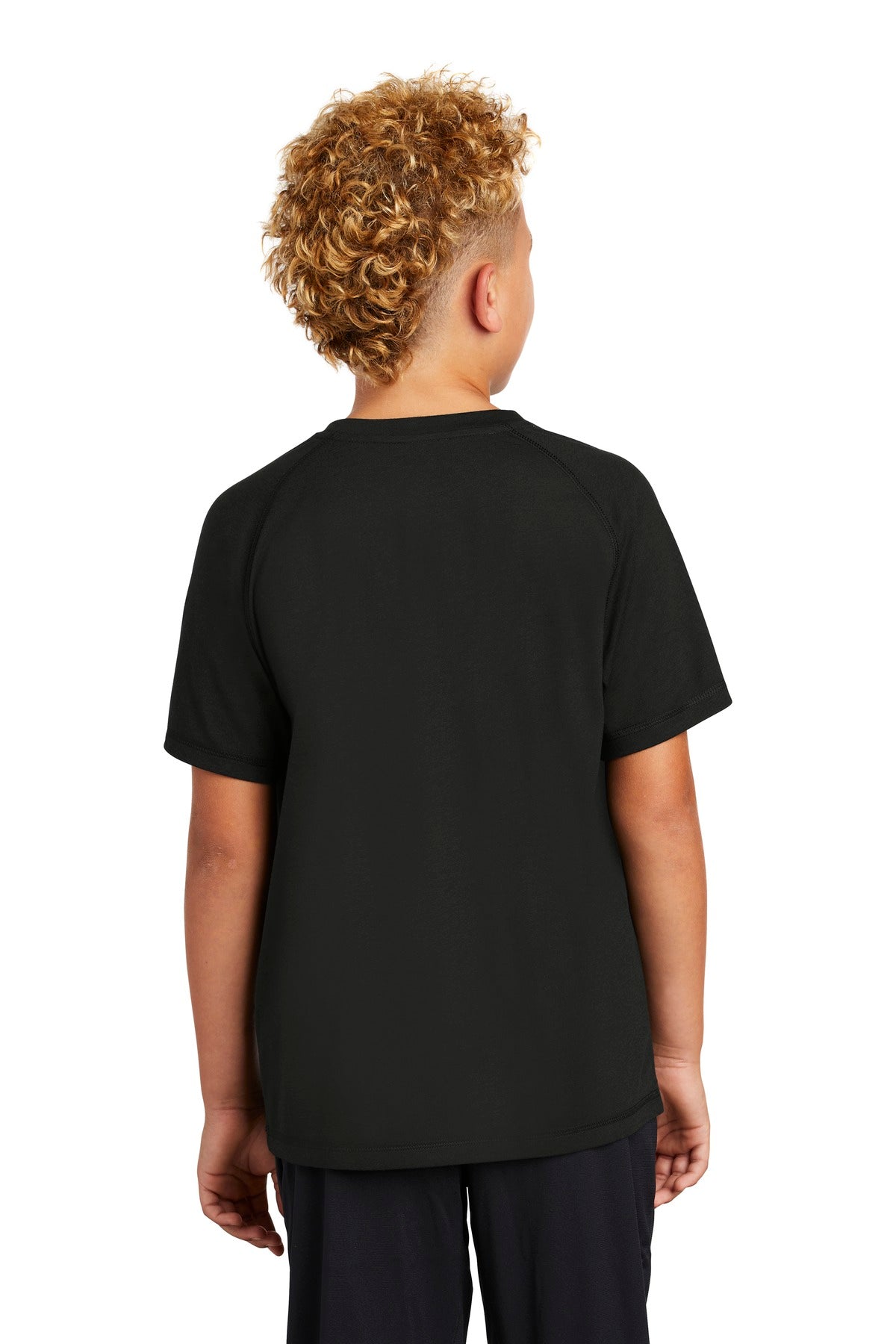 Sport-Tek Youth PosiCharge Tri-Blend Wicking Raglan Tee. YST400