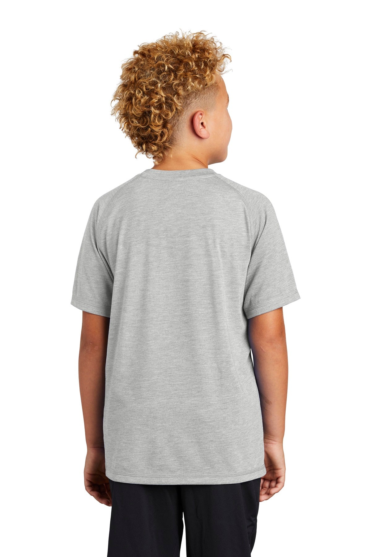 Sport-Tek Youth PosiCharge Tri-Blend Wicking Raglan Tee. YST400