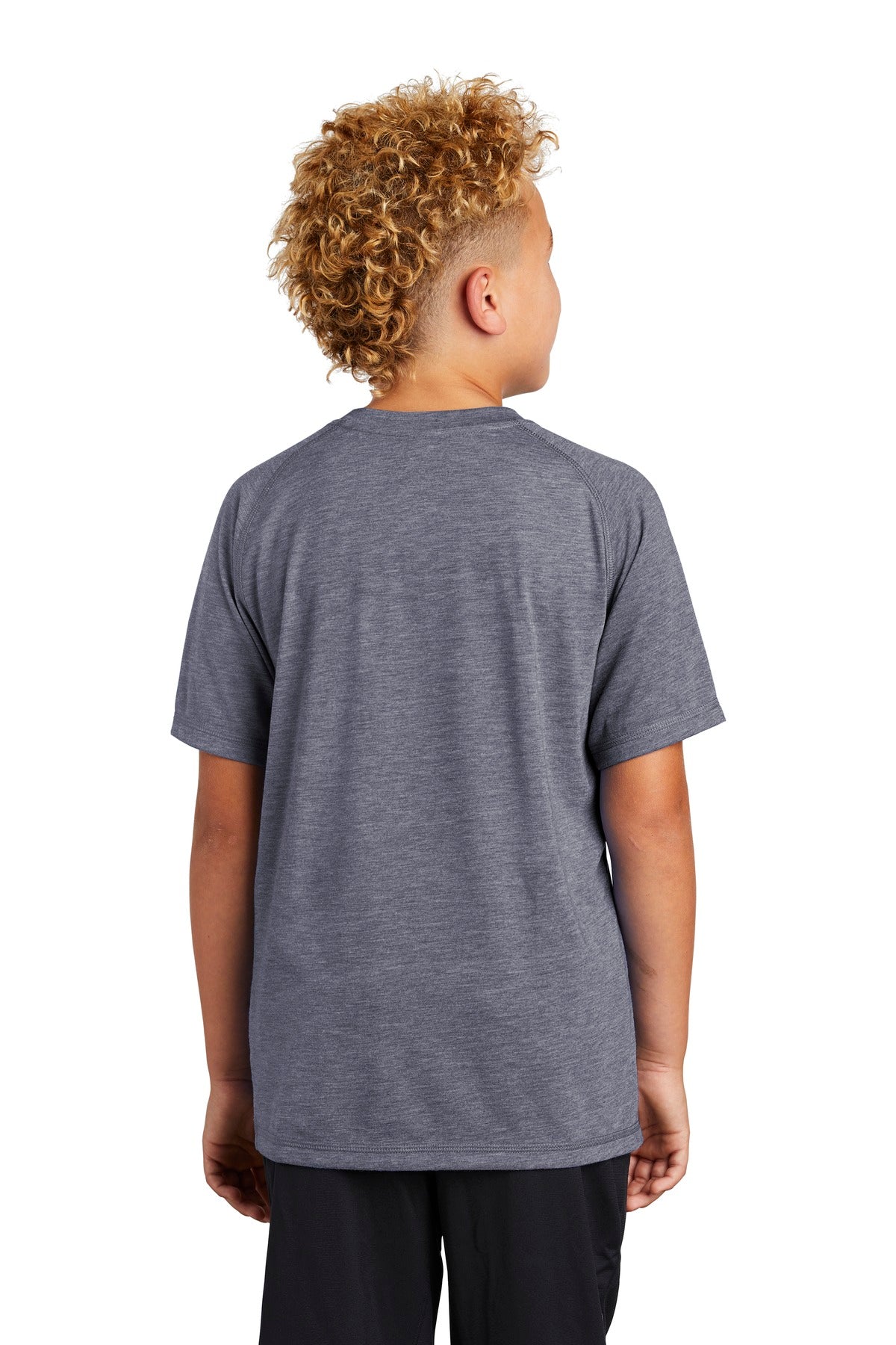 Sport-Tek Youth PosiCharge Tri-Blend Wicking Raglan Tee. YST400