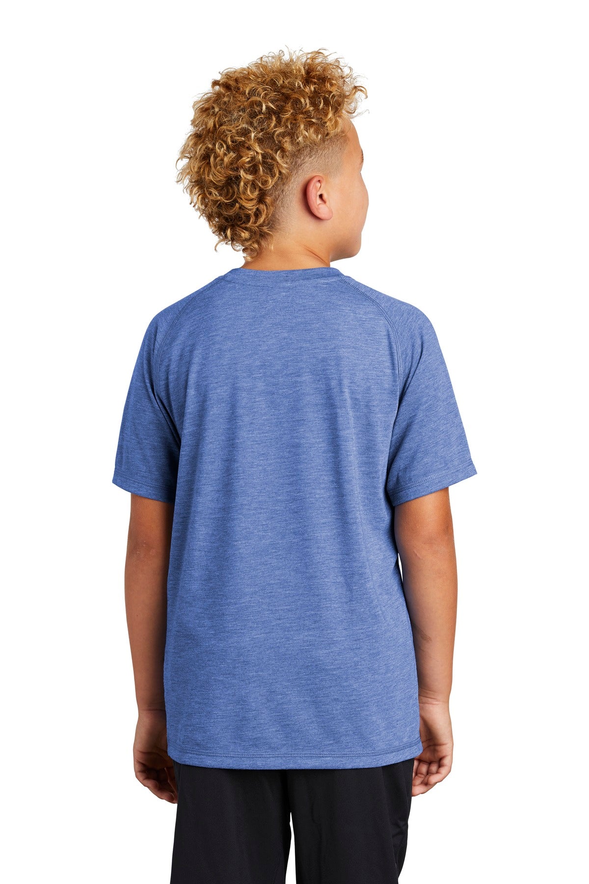 Sport-Tek Youth PosiCharge Tri-Blend Wicking Raglan Tee. YST400