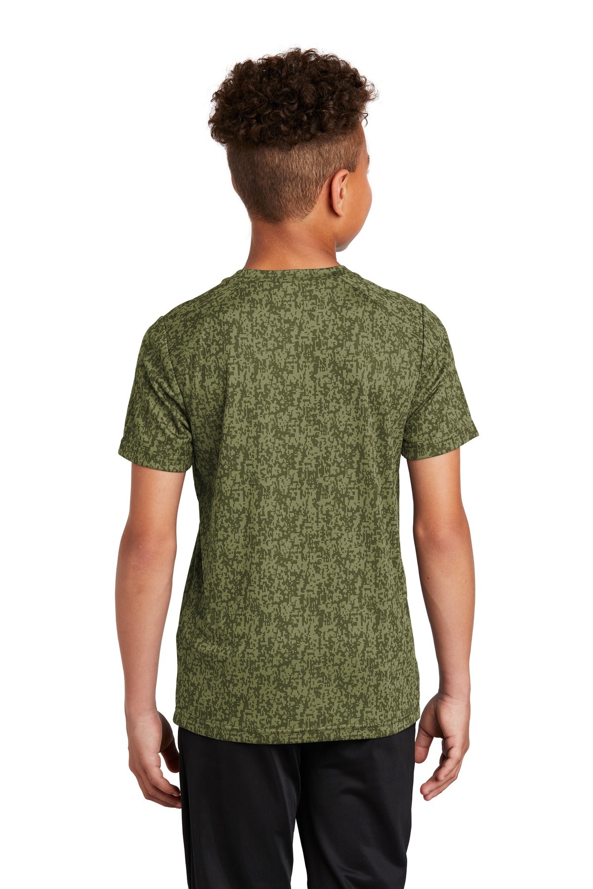 Sport-Tek Youth Digi Camo Tee. YST460