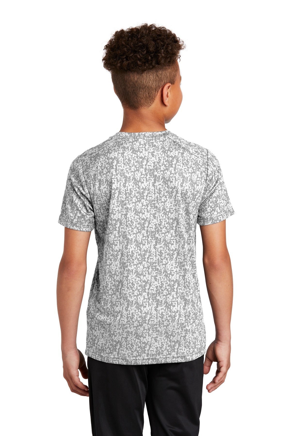 Sport-Tek Youth Digi Camo Tee. YST460