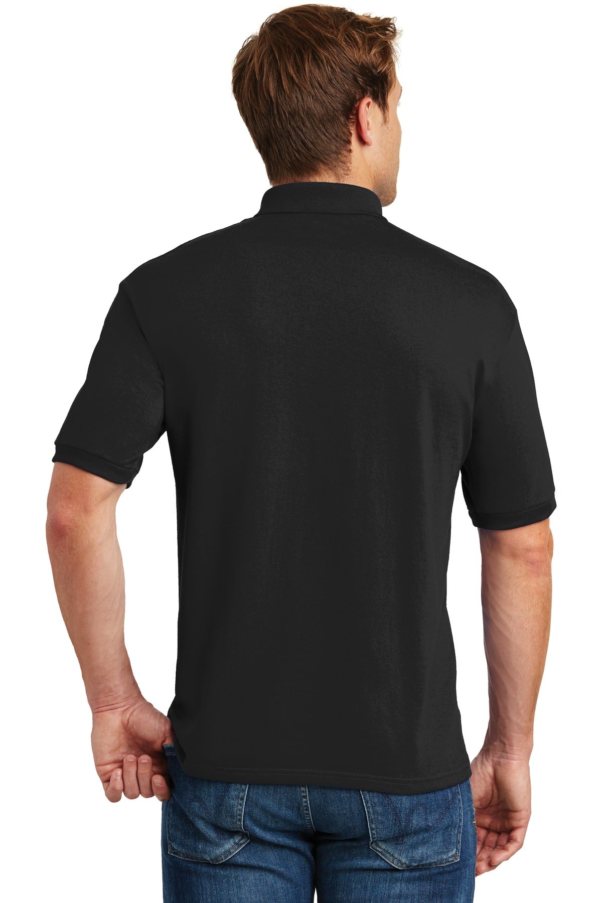 Hanes EcoSmart - 5.2-Ounce Jersey Knit Sport Shirt. 054X