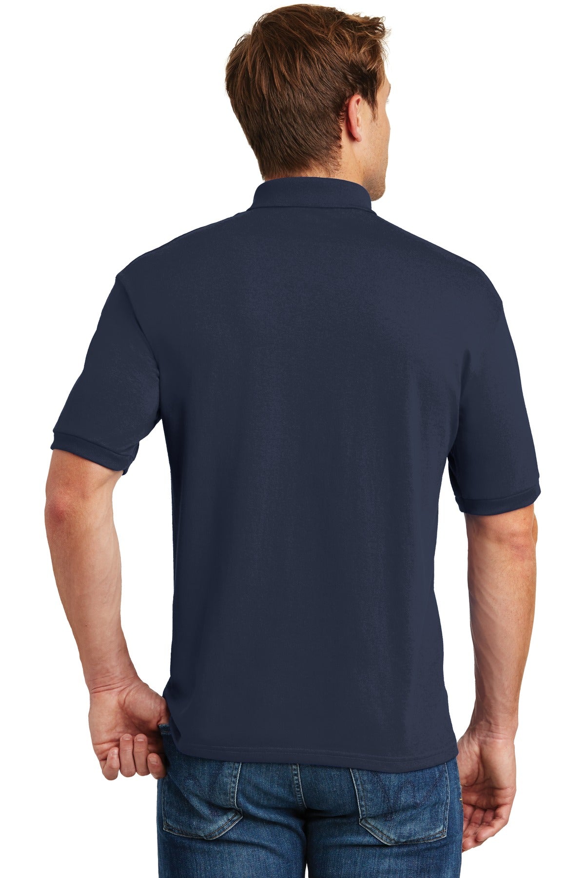 Hanes EcoSmart - 5.2-Ounce Jersey Knit Sport Shirt. 054X