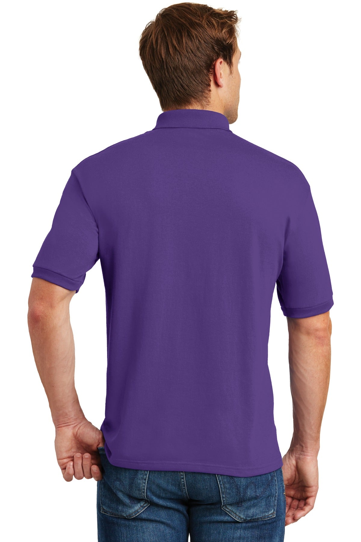 Hanes EcoSmart - 5.2-Ounce Jersey Knit Sport Shirt. 054X