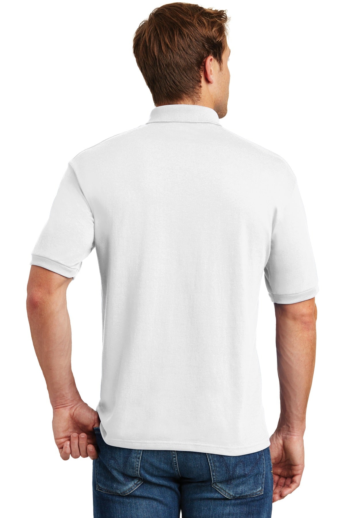 Hanes EcoSmart - 5.2-Ounce Jersey Knit Sport Shirt. 054X