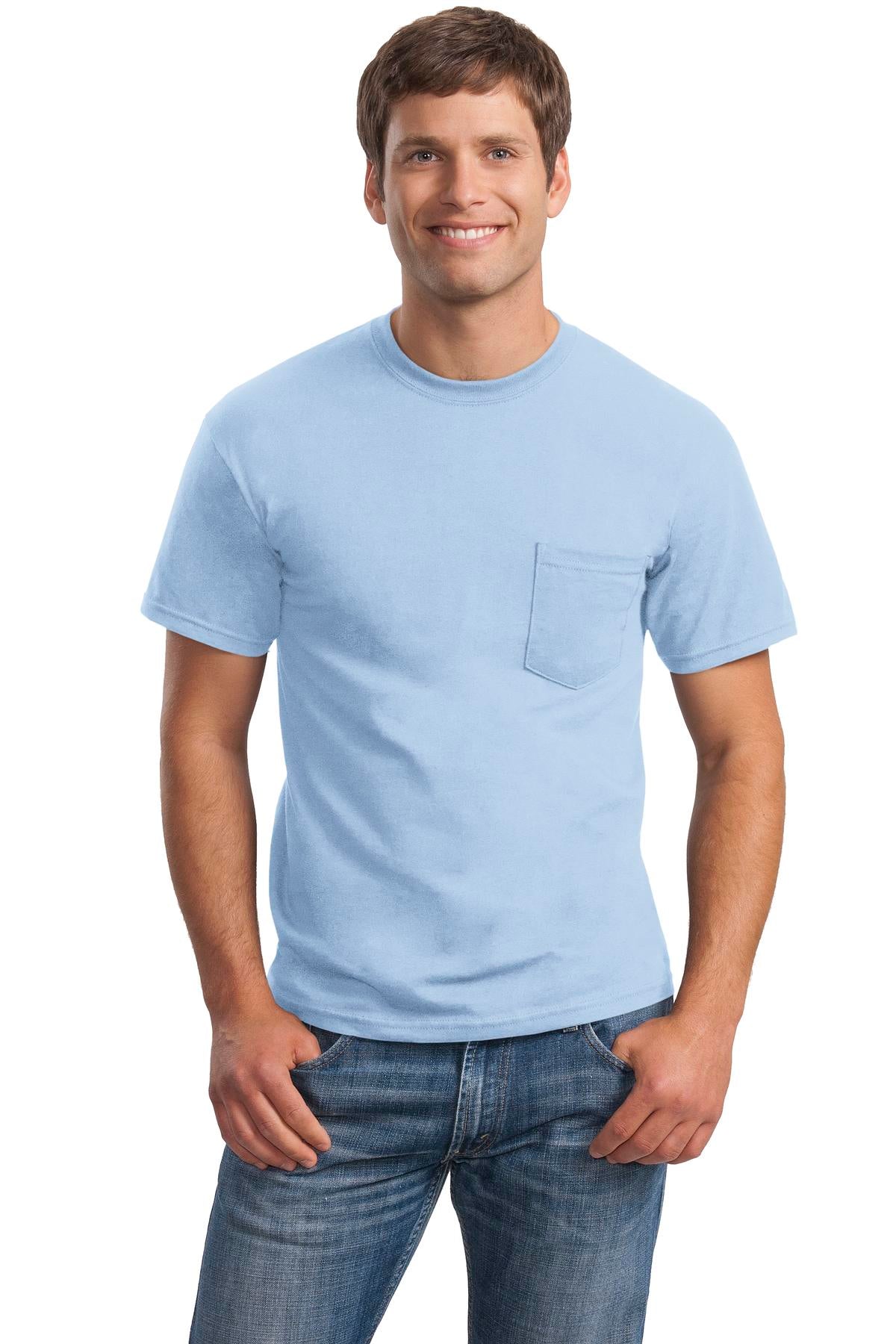 Gildan - Ultra Cotton 100% US Cotton T-Shirt with Pocket. 2300