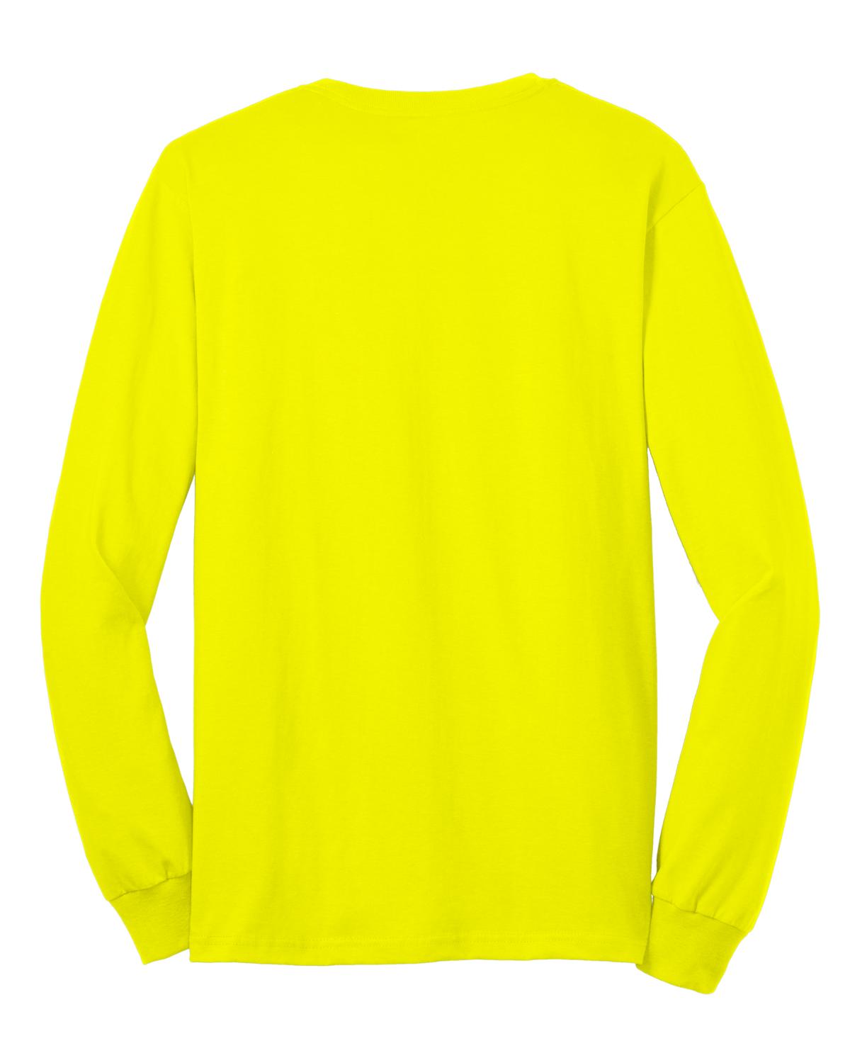 Gildan - Ultra Cotton 100% US Cotton Long Sleeve T-Shirt with Pocket. 2410