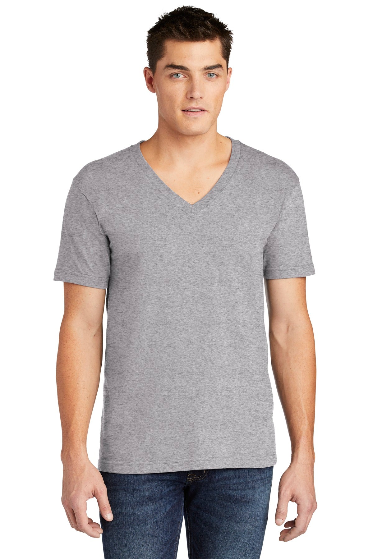 American Apparel Fine Jersey V-Neck T-Shirt. 2456W