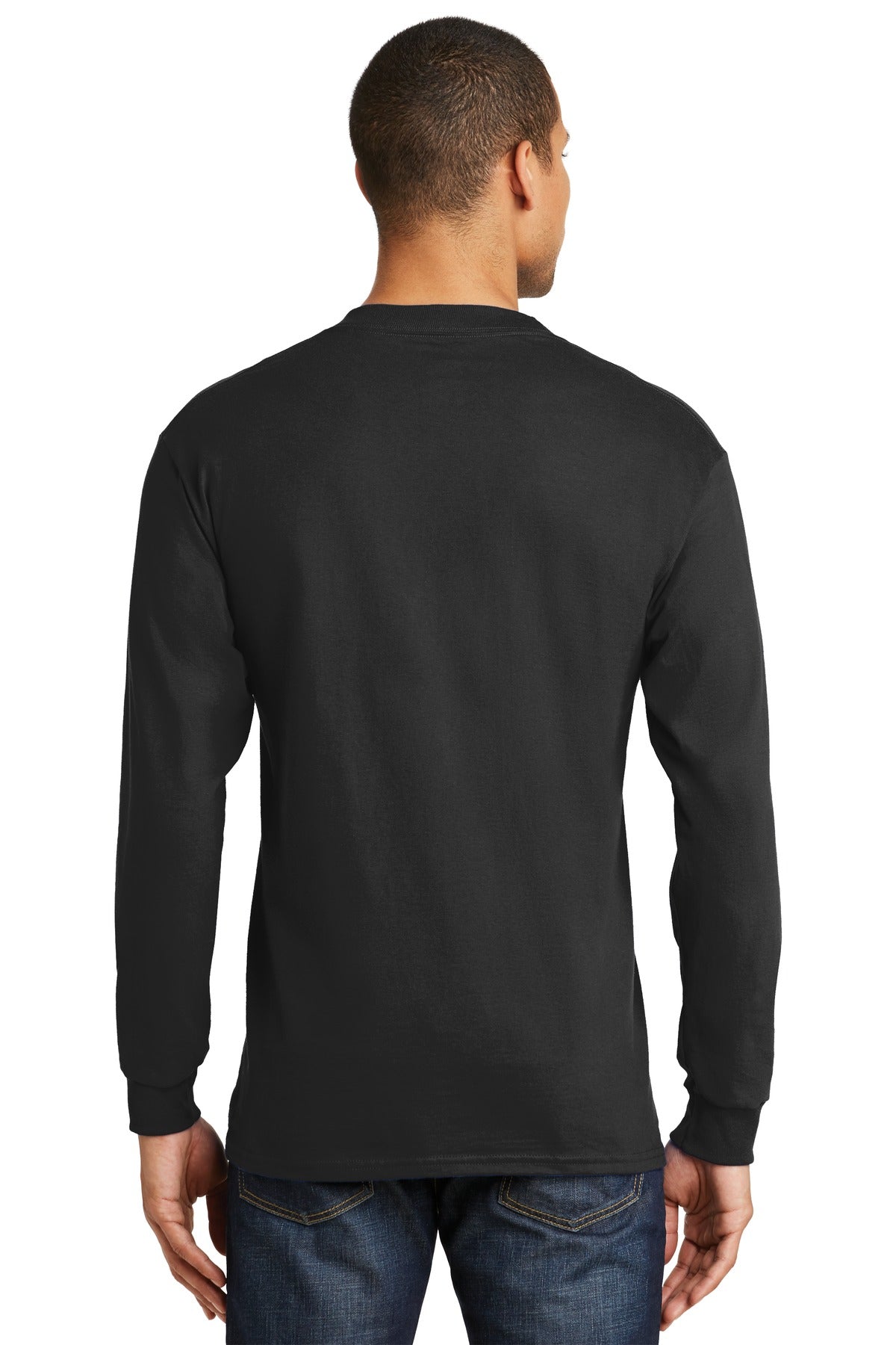 Hanes Beefy-T - 100% Cotton Long Sleeve T-Shirt. 5186
