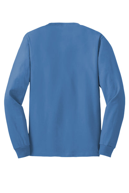 Hanes - Authentic 100% Cotton Long Sleeve T-Shirt. 5586